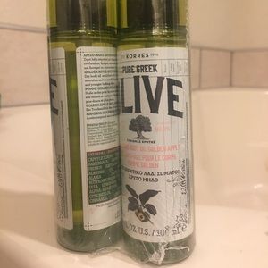 NWT Korres Pure Greek Body Olive Oil (Apple) 2-Pk